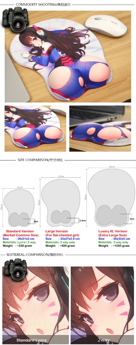 3D Wrist Rest Mouse Pad